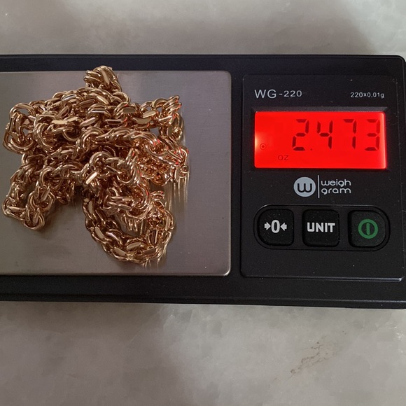 Bismark 25”/8mm Chain  gold plated 18K  NWOT - Picture 3 of 16